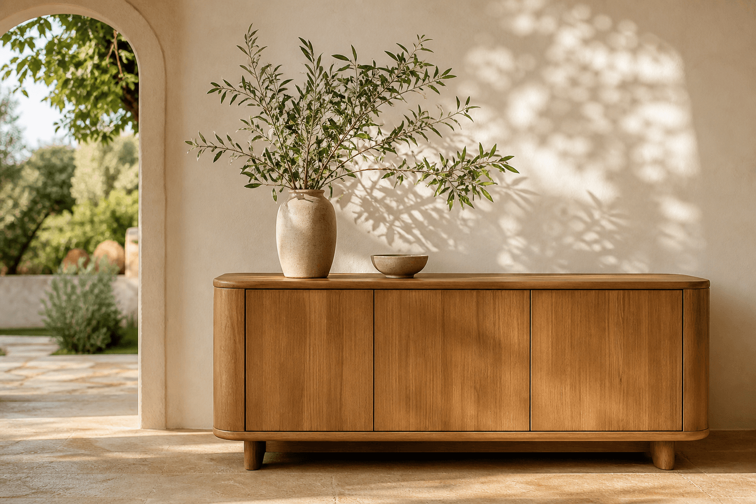 Intérieur chaleureux, bois et plantes — ambiance Cap Relais